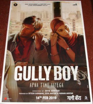 Gully Boy (2019) Alia Bhatt Ranveer Singh 26 " X 37 " Bollywood Poster 2