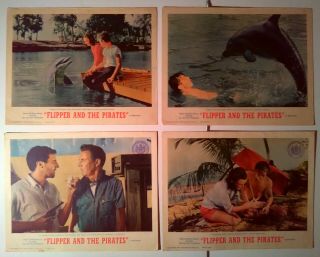 Lobby Card Flipper And The Pirates 1964 Shirtless Luke Halpin Pamela Franklin