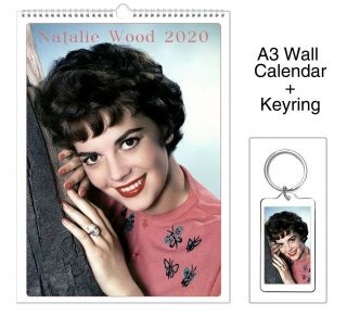 Natalie Wood 2020 Wall Holiday Calendar,  Keyring