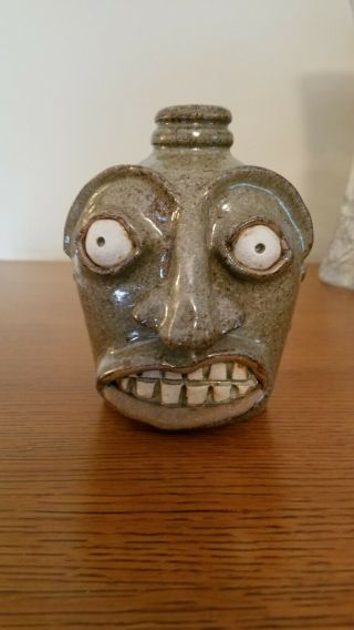 “ugly Face Jug” Michel Bayne S.  C.  Southern Folk - Art Pottery