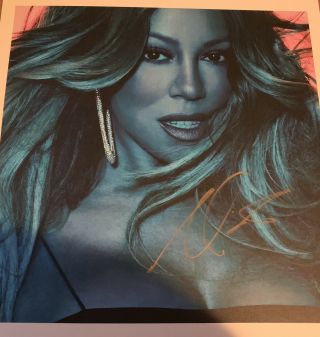Mariah Carey Signed Autographed Caution 12 " Lithograph Poster Official Rare