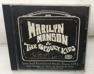 Marilyn Manson Live And Unreleased Studio Demos Cd 1993 Signed Autographed Rare