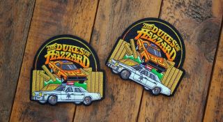 The Dukes of Hazzard Embroidered Patch General Lee Car 01 Logo Bo Luke Rosco 2