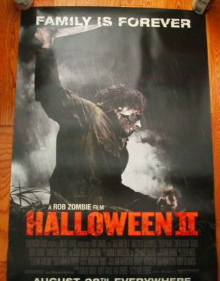 2009 Halloween 2 27 " X 40 " Advance Ds Movie Poster Rob Zombie Horror
