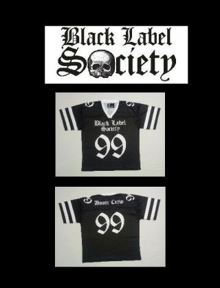 Black Label Society Football Jersey Xxxxl Sz 64 4x Shirt Bls Zakk Wylde