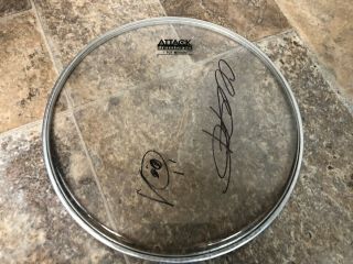 Doug Sa Martinez Chad Sexton 311 Signed Autographed 10 Inch Drumhead Proof Down