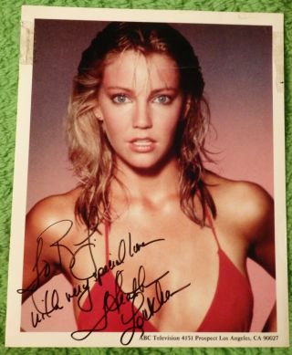Heather Locklear Signed Photo: T.  J.  Hooker/spin City/melrose Place/dynasty