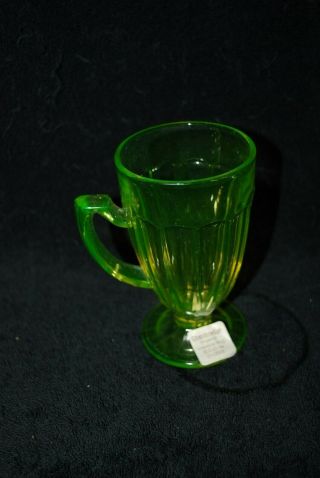 Victorian Imperial Eapg Vaseline Mug Goblet C1910