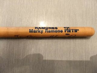 Signed Drumstick Autographed By Marky Ramone Of The Ramones
