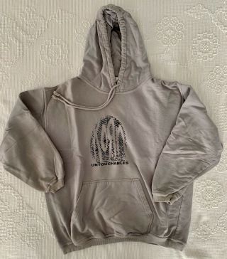 Korn " Untouchable " Vintage Hoodie Sweatshirt,  Gray,  Medium,  1990 