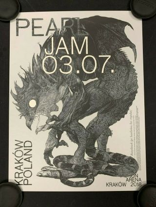 Pearl Jam Krakow Poland 2018 Show Edition Poster By Domaradzki Gabz
