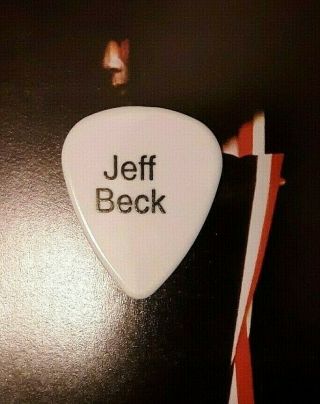 Jeff Beck 2010 Emotion & Commotion Tour White Guitar Pick - Beck Is Back Price