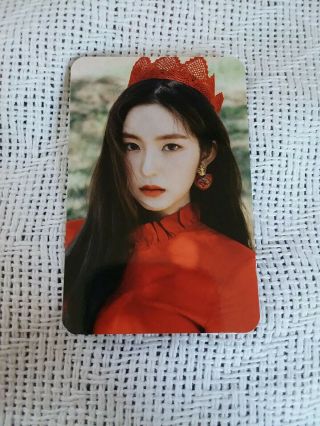 Rare Official Sm Red Velvet Irene Peek - A - Boo Collect Book Photocard