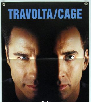 FACE/OFF John Travolta Nicolas Cage JOHN WOO SCI - FI CLASSIC Aus Daybill 1997 2