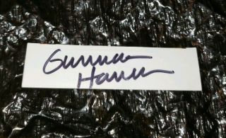 Gunnar Hansen Leatherface Signed Texas Chainsaw Massacre Cut Autograph Troma