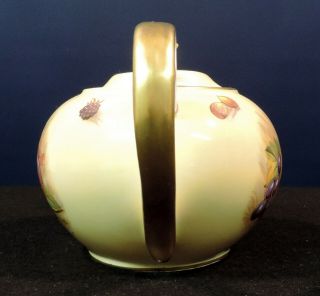 Aynsley Orchard Gold Fruit teapot artist signed England 5