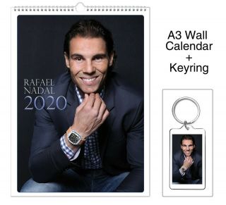 Rafael Nadal 2020 Wall Holiday Calendar,  Keyring