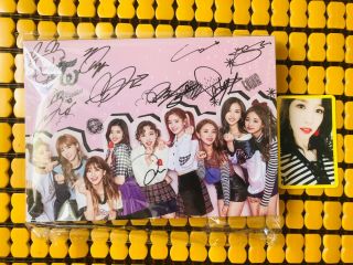 (with Photocard) Twice Signed Autograph Twicecoaster Lane2 Knock Knock Album
