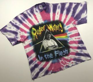 Vintage Roger Waters In The Flesh Concert T Shirt Tour 1999 Tie Dye Size Xl