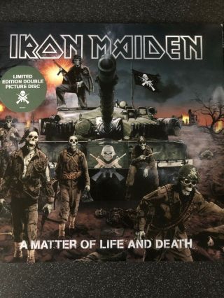 Iron Maiden A Matter Of Life And Death Picture Vinyl.  Unplayed