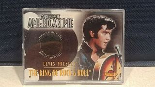 2001 Topps American Pie Relics Elvis Presley Worn Leather Jacket " The King "