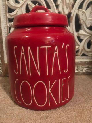 Rae Dunn 2019 Santa’s Cookies Canister