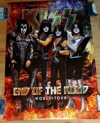 Kiss 2019 End Of The Road Tour 24 X 36 Poster