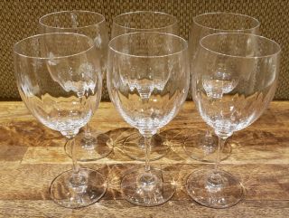 Set Of 6 Mikasa Crystal Stephanie - - 7 - 5/8 " Water Goblets Glasses