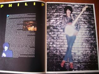 thin lizzy renegade 1981 and 1980 1983 tour programme phil lynott with poster 4