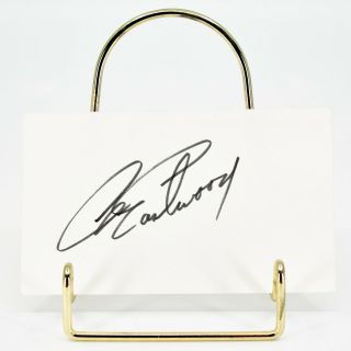 Clint Eastwood Signed Autographed 3x5 " Index Card Signature Autograph