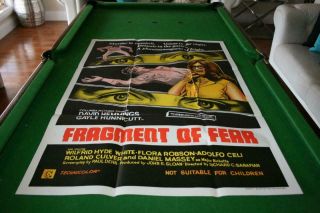Fragment Of Fear 1970 Australian Horror Orig One Sheet Movie Poster In Cond
