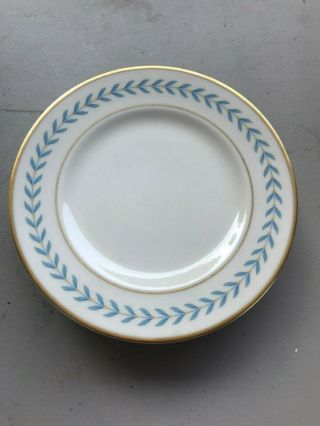 8 Vintage Syracuse China Old Ivory Sherwood Blue Laurel Salad Plates 8 "
