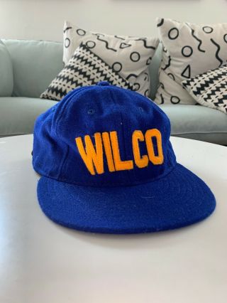 Wilco Ebbets Field 6 - Panel Wool Flannel Cap In Blue Never Worn