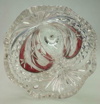 Hofbauer Crystal Co Altenstadt Germany Cut Bird Ruby Accent 10 