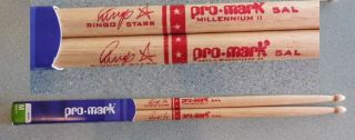 Beatles Ringo Starr Drumsticks Drum Stick Pro Mark Set Not Guitar Pick Set