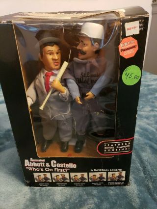 2002 Gemmy Animated Abbott & Costello “who’s On First?” 6 Min Routine Pre Owned