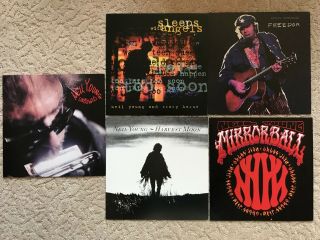 Neil Young Set Of 5 Promotional Flats / Posters 12x12 Rare