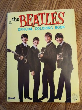 The Beatles ‘official Coloring Book Usa 1964 In Complete Very Good Complete
