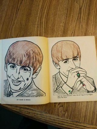 The Beatles ‘official coloring book USA 1964 in complete very good complete 3