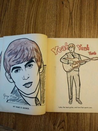 The Beatles ‘official coloring book USA 1964 in complete very good complete 4