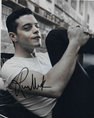 Rami Malek Autographed 8x10 Photo - Bohemian Rhapsody,  Mr.  Robot