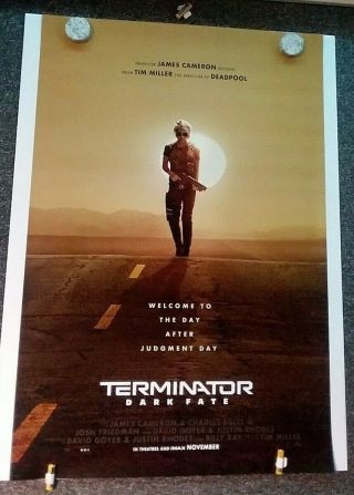 Terminator Dark Fate D/s 27x40 Movie Poster Arnold Schwarzenegger James Cameron