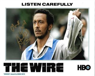 Andre Royo Real Hand Signed 8x10 " Photo W/ Autographed Hbo The Wire