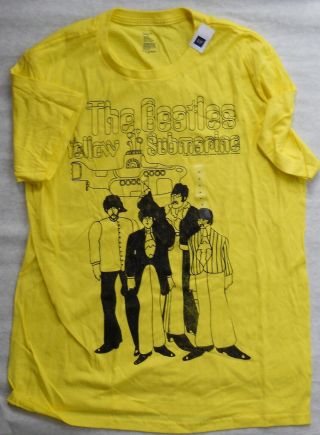 The Beatles Yellow Submarine T - Shirt Wt With Tags Xl Never Worn No Odor Gap