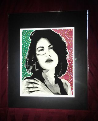 Queen Of Tejano Music - Latino American Matted Art Print - Selena G