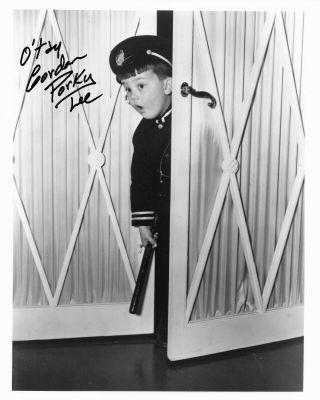 Gordon Porky Lee Of Little Rascals And Our Gang Signed Autograph 8x10 Photo