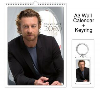 Simon Baker 2020 Wall Holiday Calendar,  Keyring