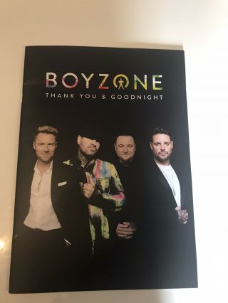 Boyzone Final 5 2019 Program