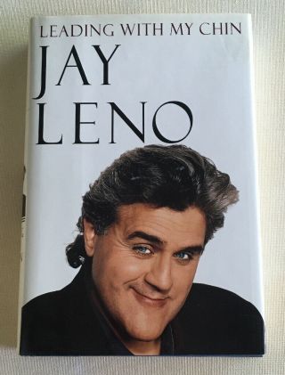Actor & Comedy Legend Jay Leno Signed Autographed Leading With My Chin Book