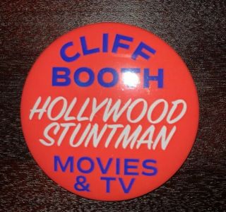 Tarantino Once Upon A Time In Hollywood Pin Button Cliff Booth Brad Pitt